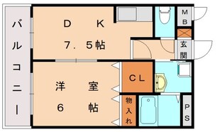 和白駅 徒歩9分 2階の物件間取画像